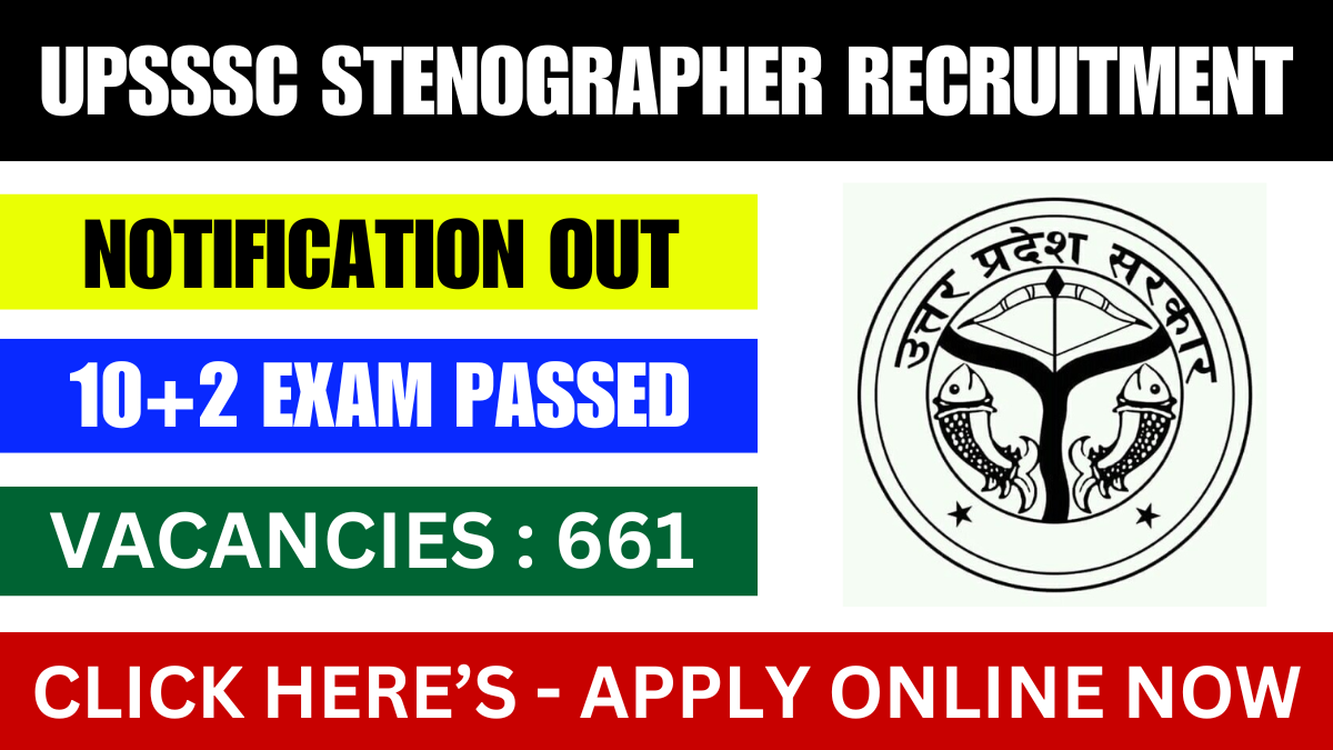 UPSSSC Stenographer Online Apply 2024-25