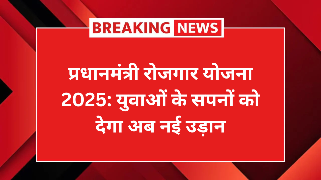 प्रधानमंत्री रोजगार योजना 2025: युवाओं के सपनों को देगा अब नई उड़ान